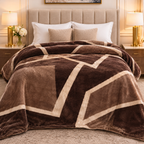 Olive Three-Ply Double Blanket