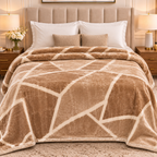 Olive Three-Ply Double Blanket